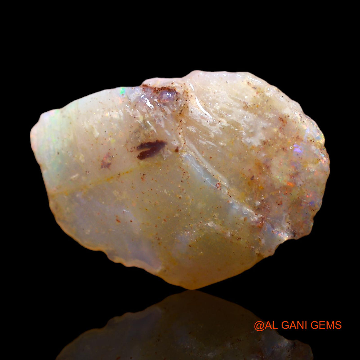 5.00 Cts Natural Australian Fire Opal Fancy Rough Loose Gemstone For Jewelry 22x15x3 mm RB-864