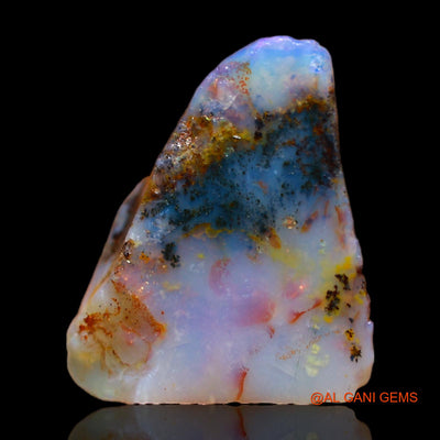 Natural Fire Opal Gemstone 12.00 Cts Loose Fancy Rough From Australia 15x13x11 mm RB-866