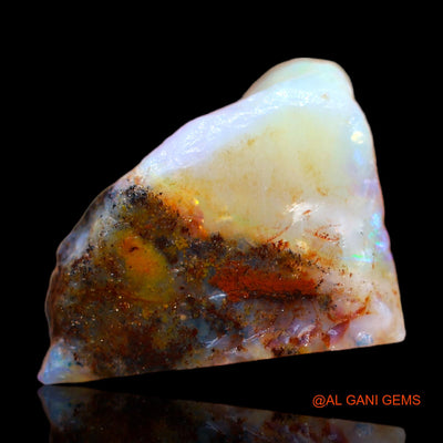 Natural Fire Opal Gemstone 12.00 Cts Loose Fancy Rough From Australia 15x13x11 mm RB-866