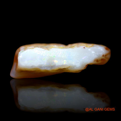 Natural Untreated Fire Opal Loose Gemstone Fancy Rough From Australia 8.00 Cts 17x16x5 mm RB-868