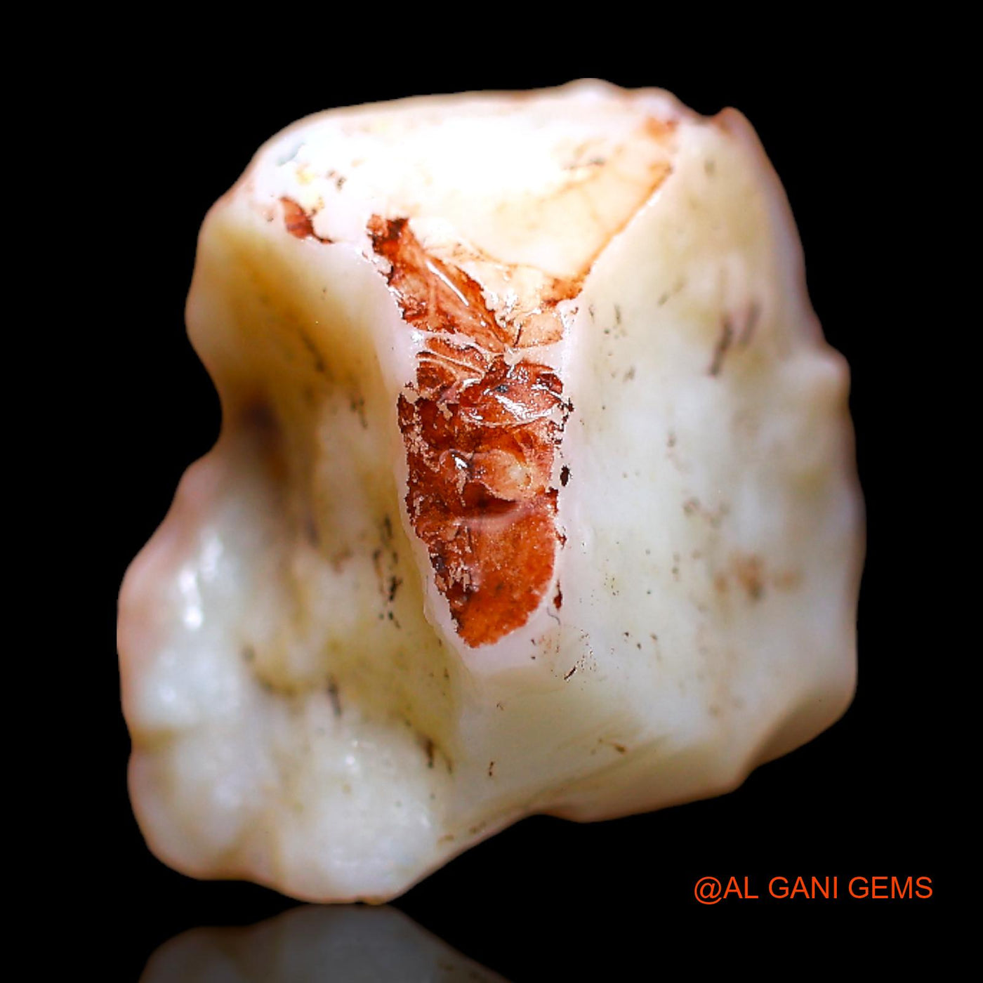 Natural Untreated Fire Opal Loose Gemstone Fancy Rough From Australia 13.00 Cts 15x15x12 mm RB-869