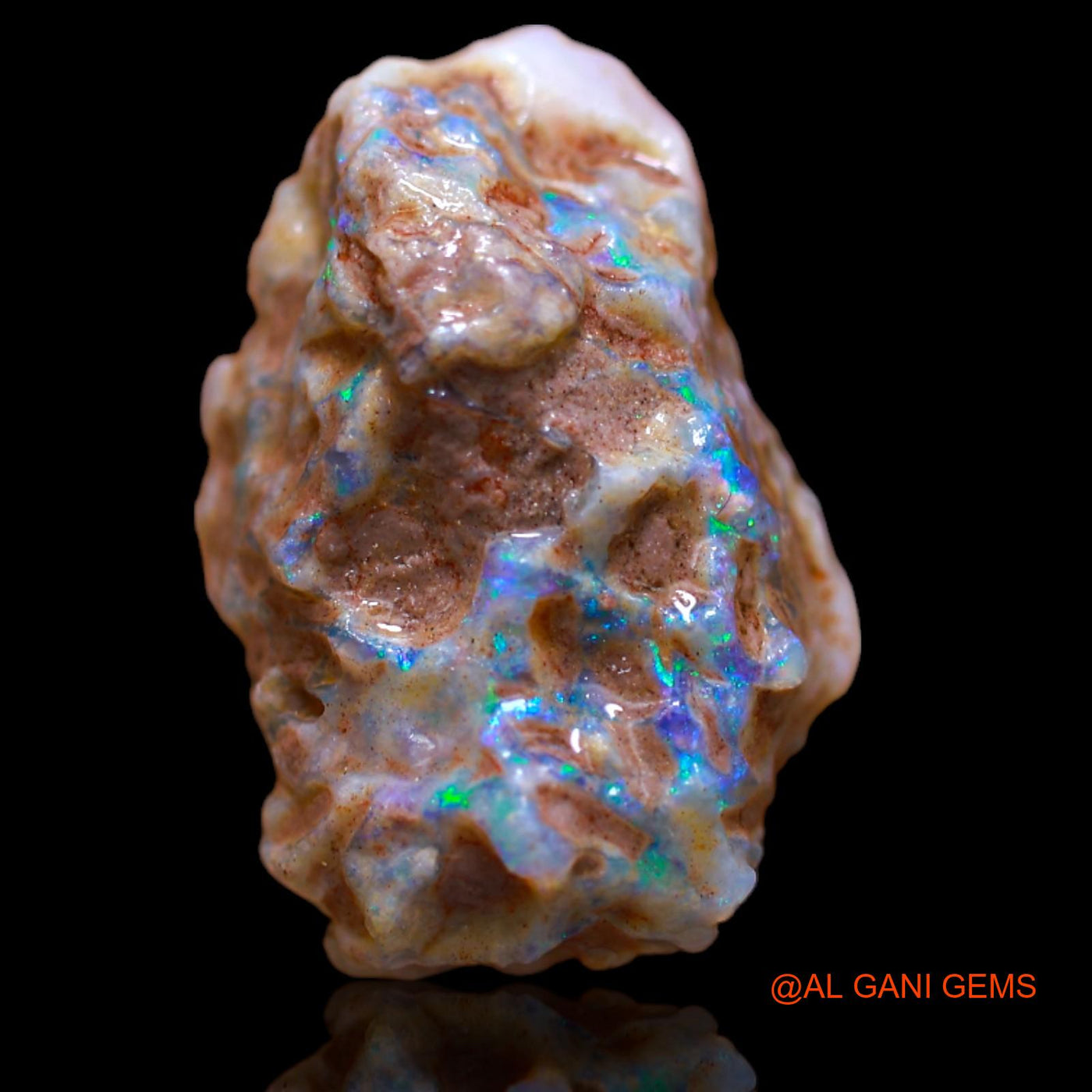 10.35 Cts Natural Australian Fire Opal Loose Gemstone Fancy Rough 20x14x9 mm RB-86