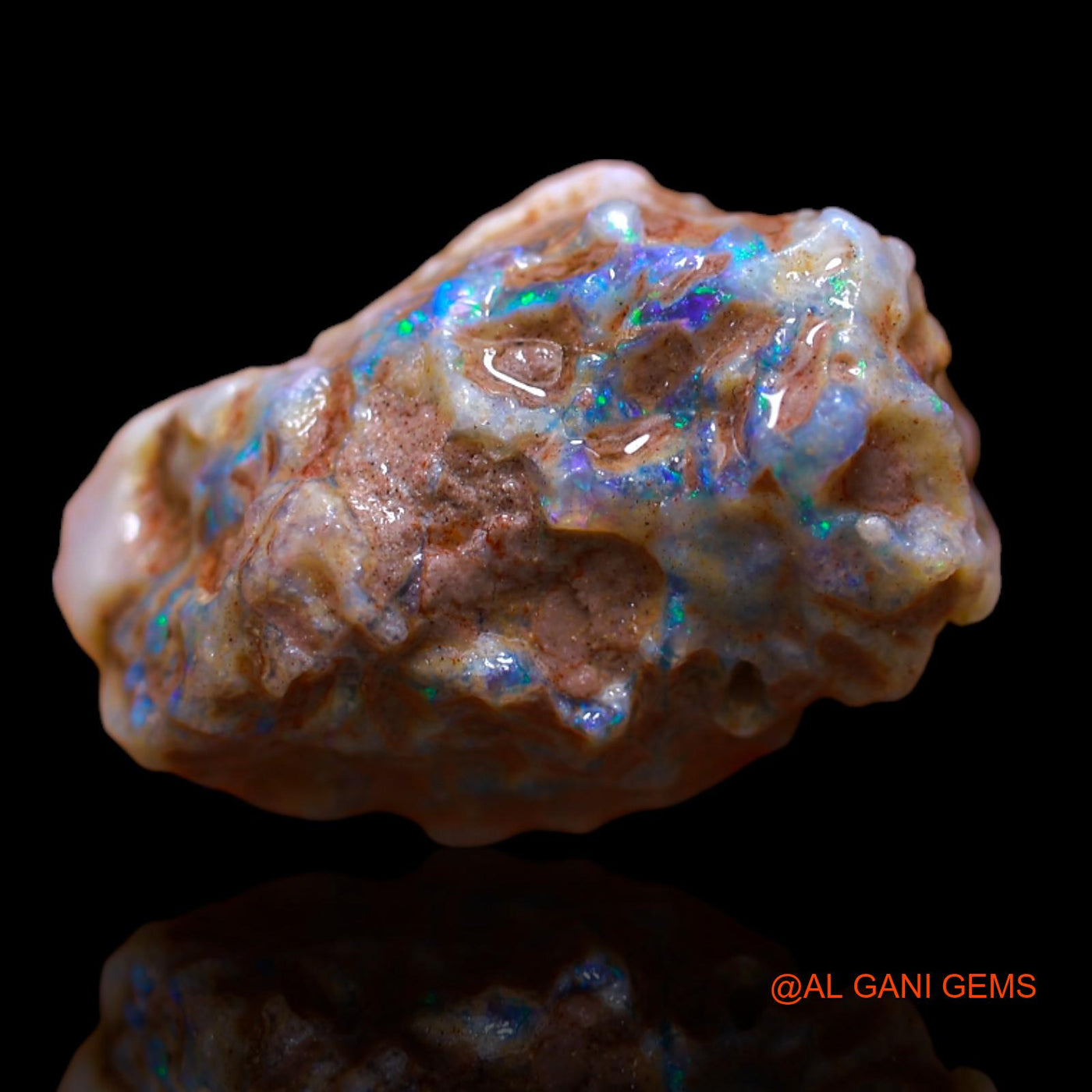 10.35 Cts Natural Australian Fire Opal Loose Gemstone Fancy Rough 20x14x9 mm RB-86