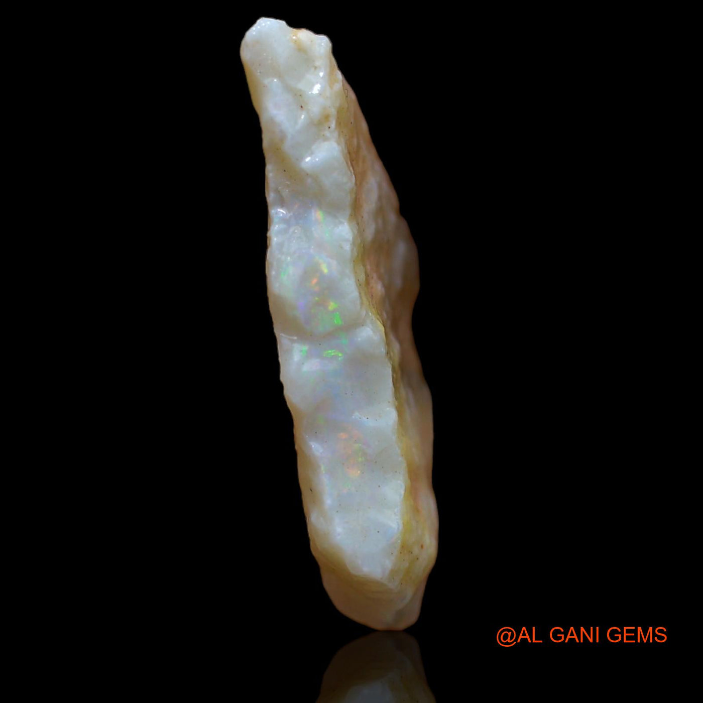 Natural Untreated Fire Opal Loose Gemstone Fancy Rough From Australia 6.35 Cts 25x11x4 mm RB-87