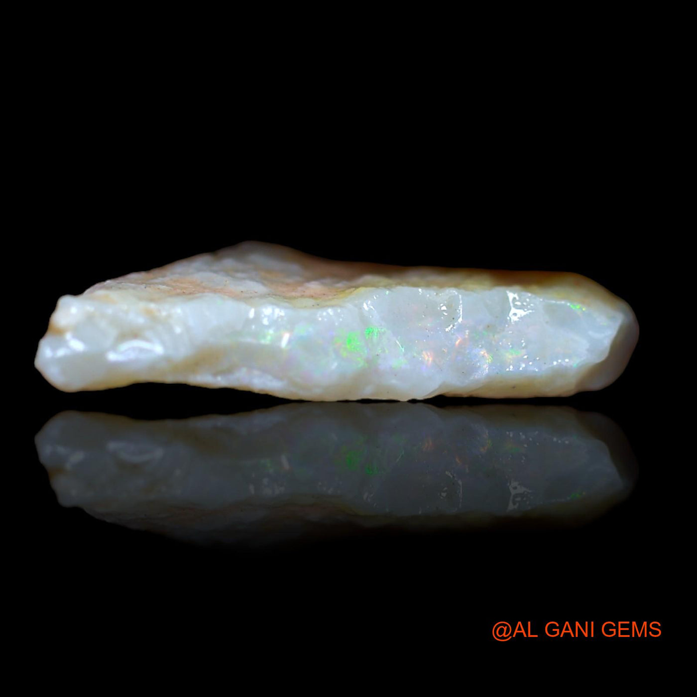 Natural Untreated Fire Opal Loose Gemstone Fancy Rough From Australia 6.35 Cts 25x11x4 mm RB-87
