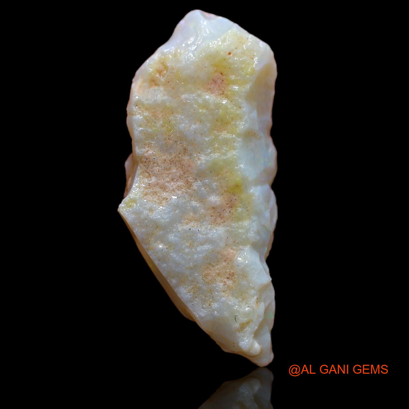 Natural Untreated Fire Opal Loose Gemstone Fancy Rough From Australia 6.35 Cts 25x11x4 mm RB-87