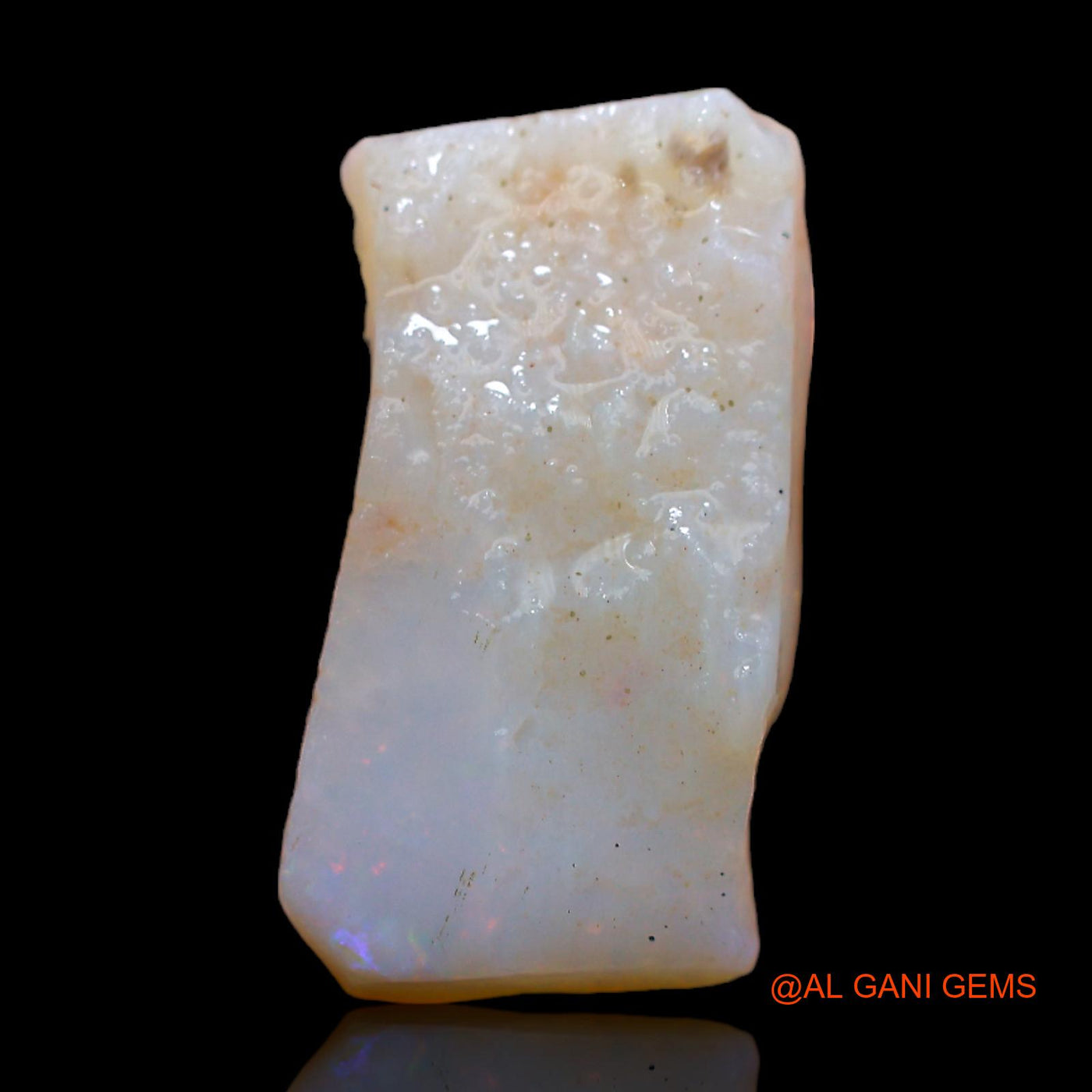Natural Fire Opal Gemstone 6.00 Cts Loose Fancy Rough From Australia 18x10x4 mm RB-883