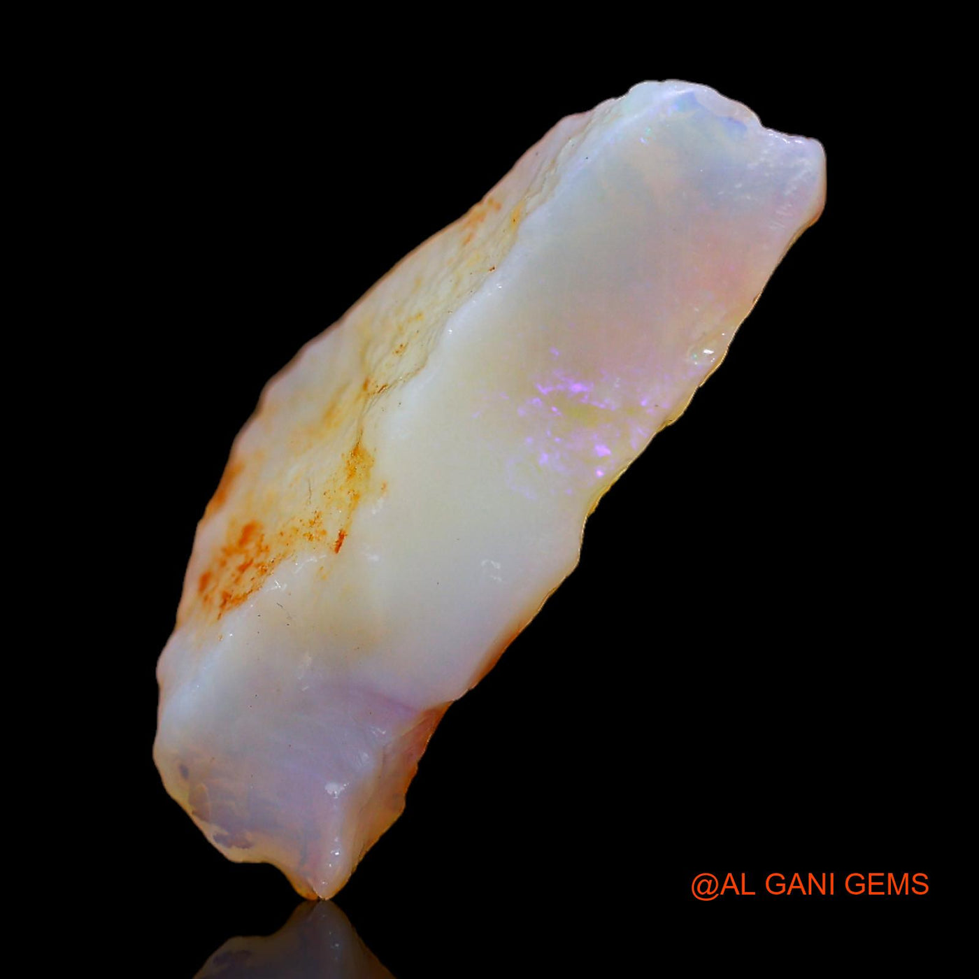 Natural Fire Opal Gemstone 5.00 Cts Loose Fancy Rough From Australia 21x10x7 mm RB-888