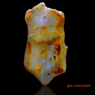 Natural Untreated Fire Opal Loose Gemstone Fancy Rough From Australia 4.60 Cts 22x12x3 mm RB-88