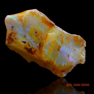 Natural Untreated Fire Opal Loose Gemstone Fancy Rough From Australia 4.60 Cts 22x12x3 mm RB-88