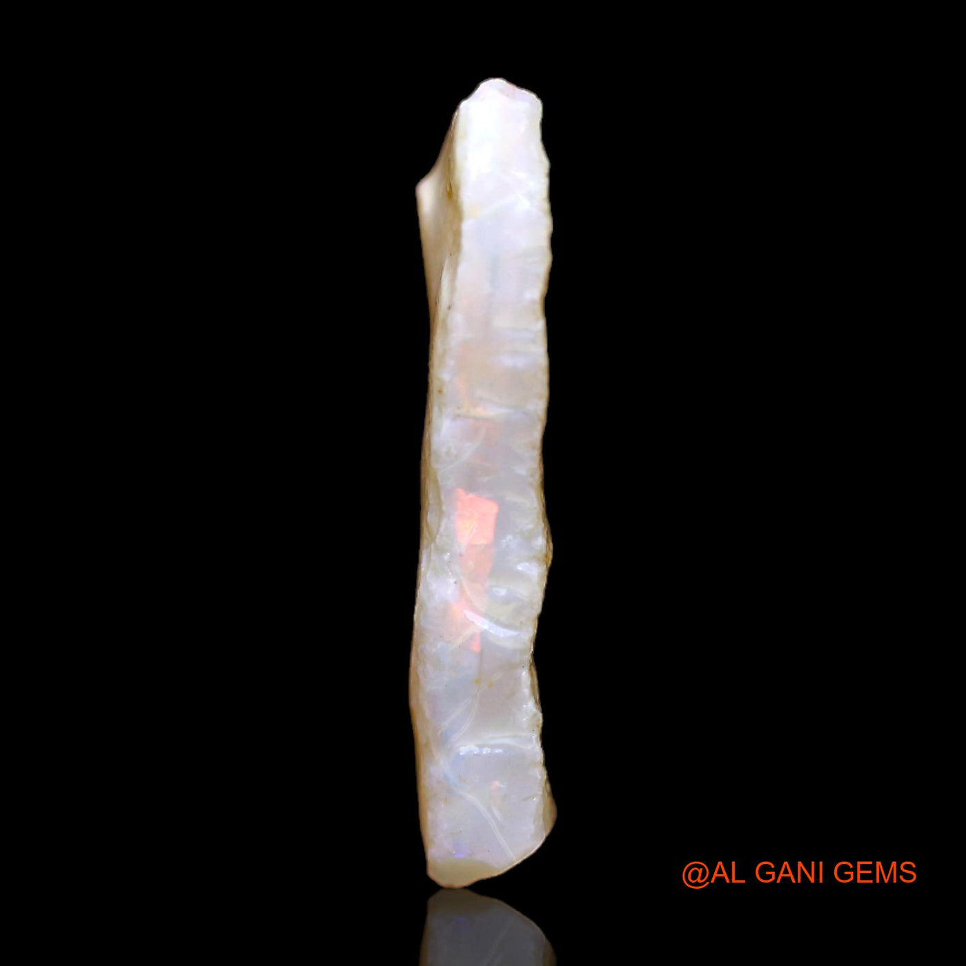 Natural Untreated Fire Opal Loose Gemstone Fancy Rough From Australia 5.00 Cts 22x12x3 mm RB-891