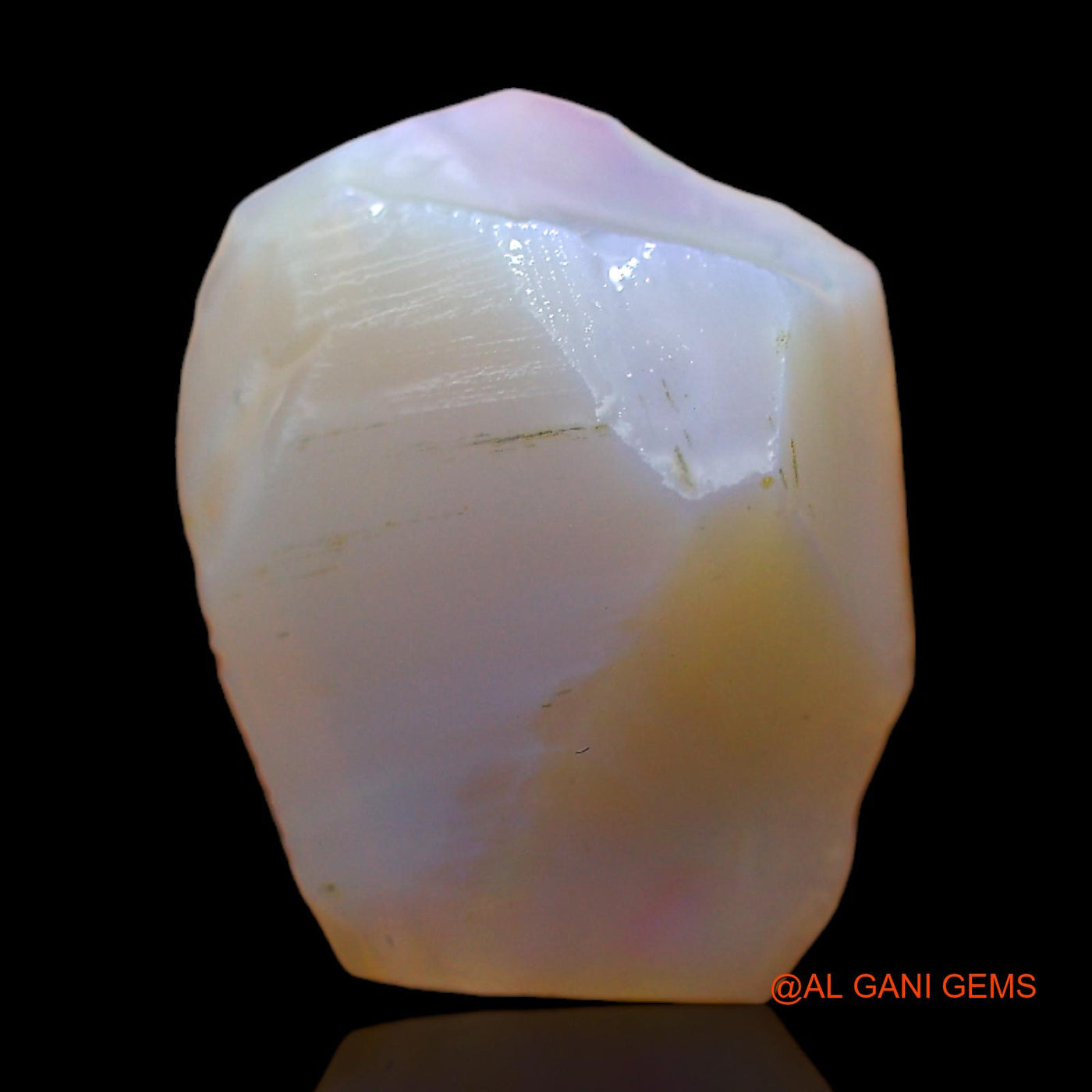 Natural Untreated Fire Opal Loose Gemstone Fancy Rough From Australia 8.00 Cts 16x12x6 mm RB-892