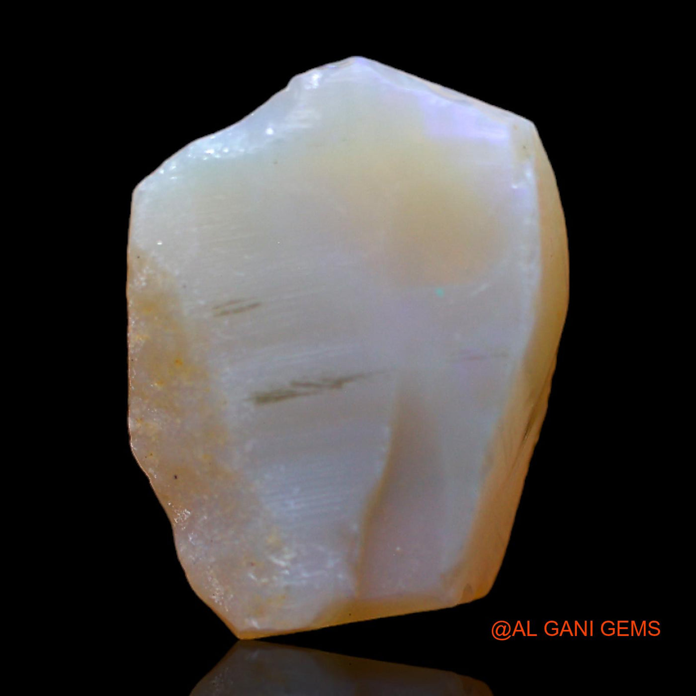 Natural Untreated Fire Opal Loose Gemstone Fancy Rough From Australia 8.00 Cts 16x12x6 mm RB-892