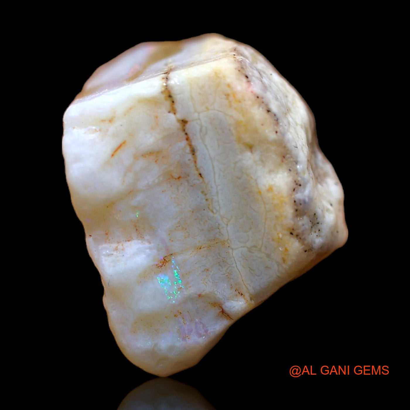 8.00 Cts Natural Australian Fire Opal Fancy Rough Loose Gemstone For Jewelry 15x11x9 mm RB-893