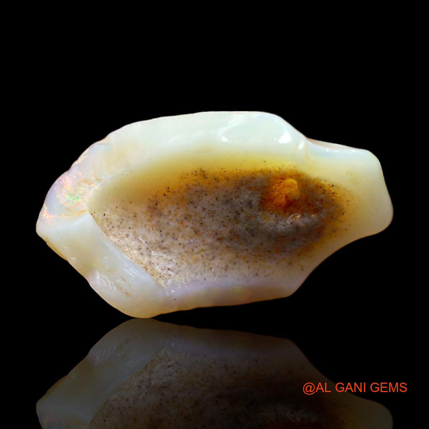 4.00 Cts Natural Australian Fire Opal Loose Gemstone Fancy Rough 20x12x4 mm RB-895