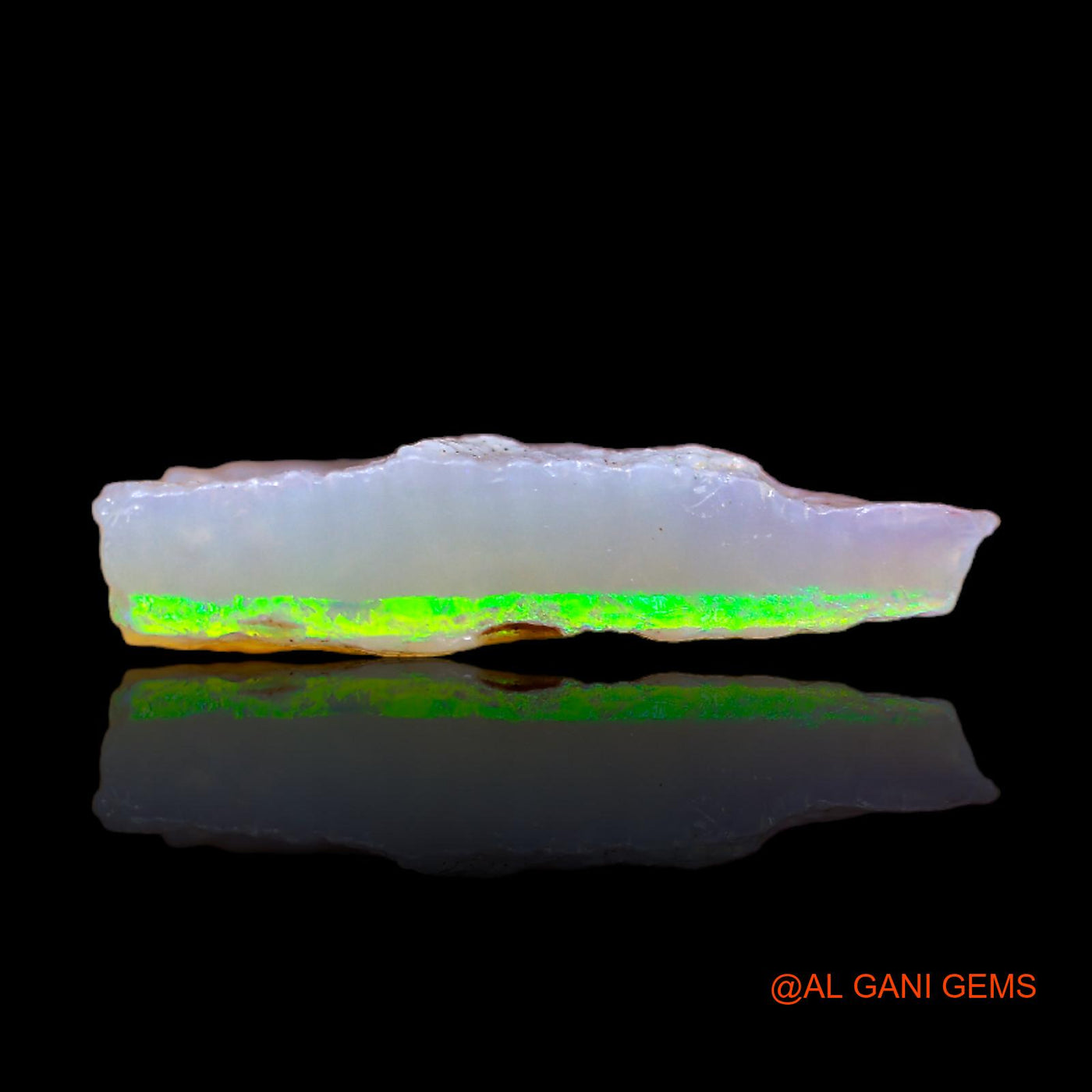 Natural Fire Opal Gemstone 6.00 Cts Loose Fancy Rough From Australia 17x17x4 mm RB-896