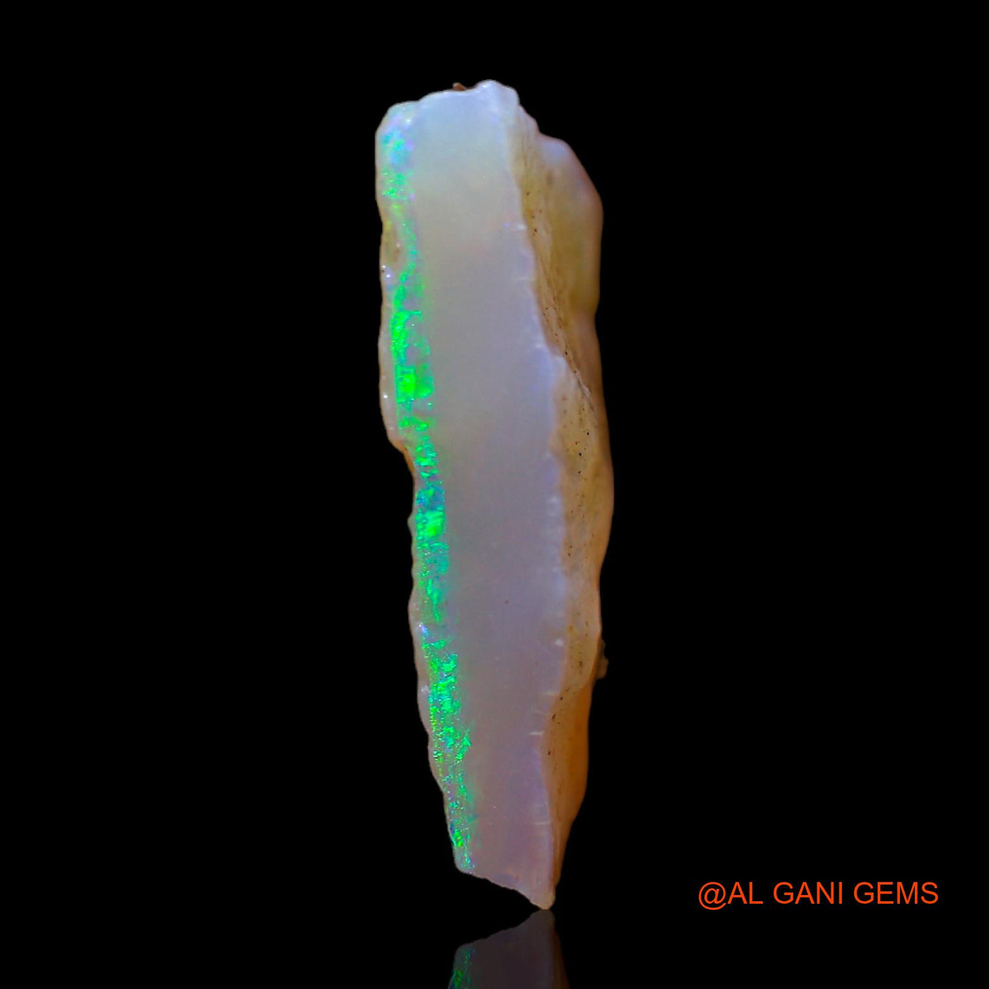 Natural Fire Opal Gemstone 6.00 Cts Loose Fancy Rough From Australia 17x17x4 mm RB-896