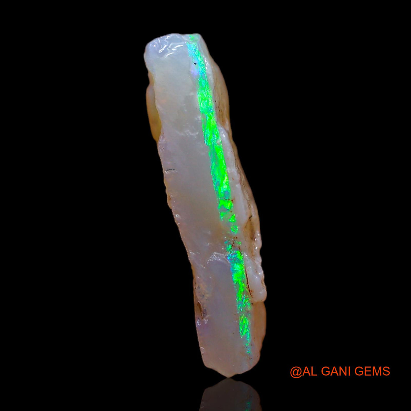 Natural Fire Opal Gemstone 6.00 Cts Loose Fancy Rough From Australia 17x17x4 mm RB-896