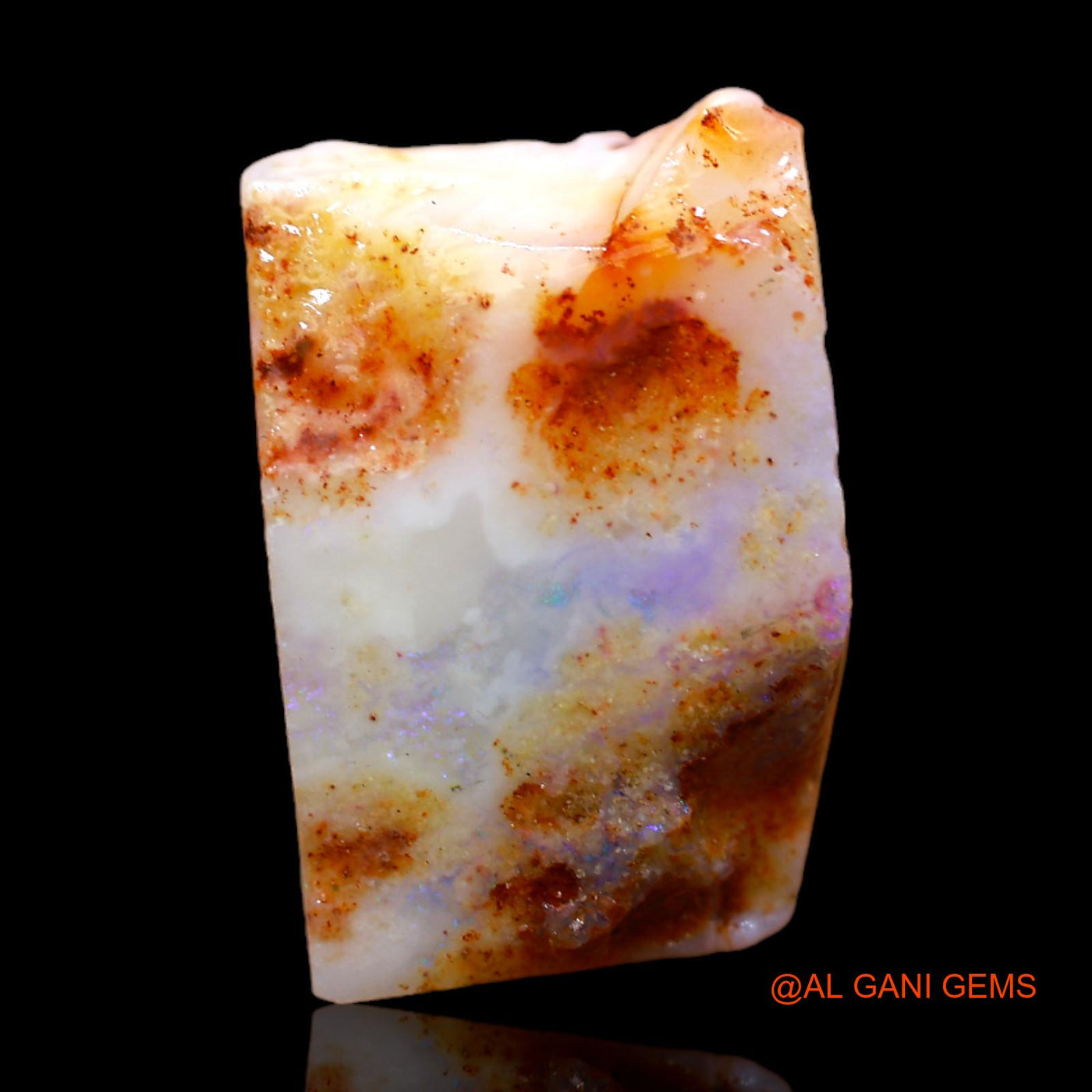 6.00 Cts Natural Australian Fire Opal Loose Gemstone Fancy Rough 17x11x4 mm RB-897