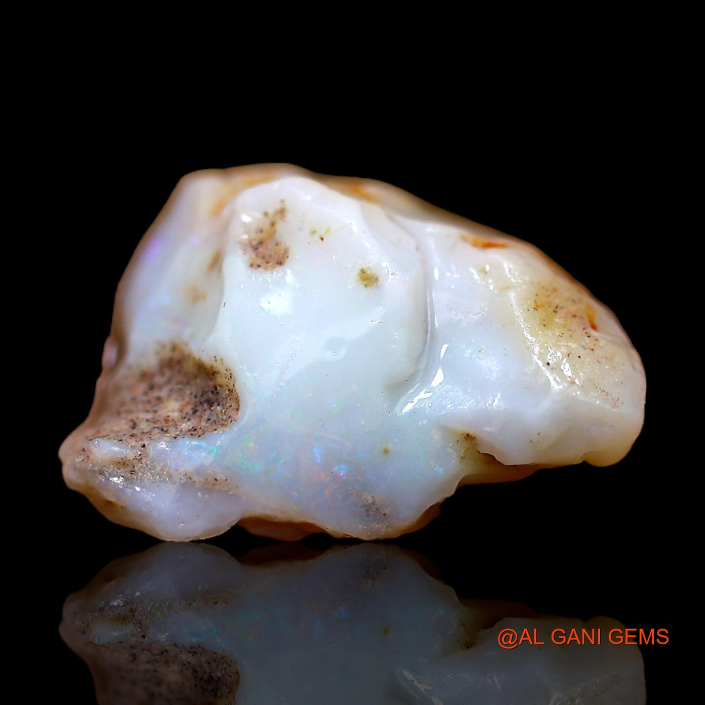 Natural Untreated Fire Opal Loose Gemstone Fancy Rough From Australia 6.00 Cts 16x13x7 mm RB-899