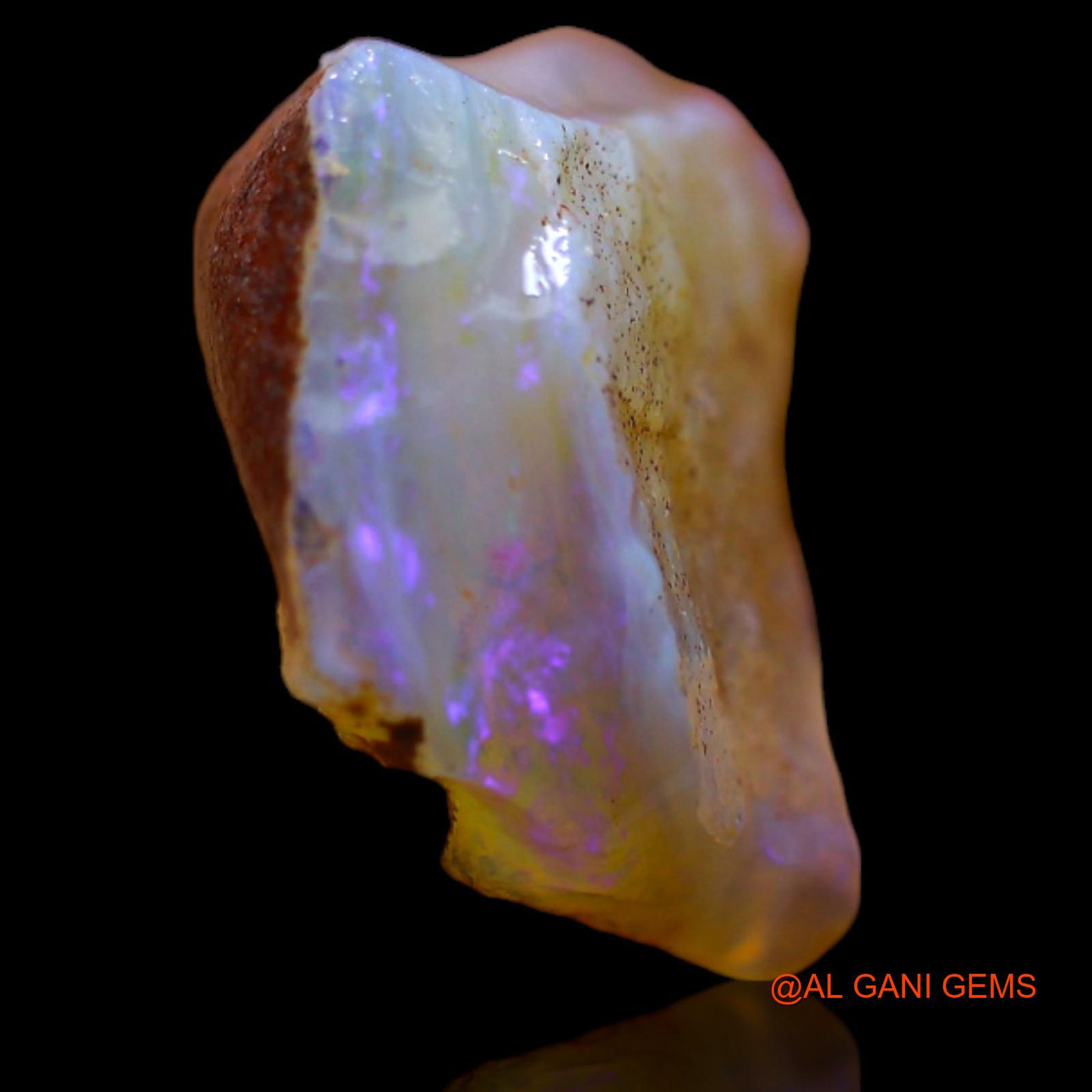 9.85 Cts Natural Australian Fire Opal Loose Gemstone Fancy Rough 17x13x8 mm RB-89