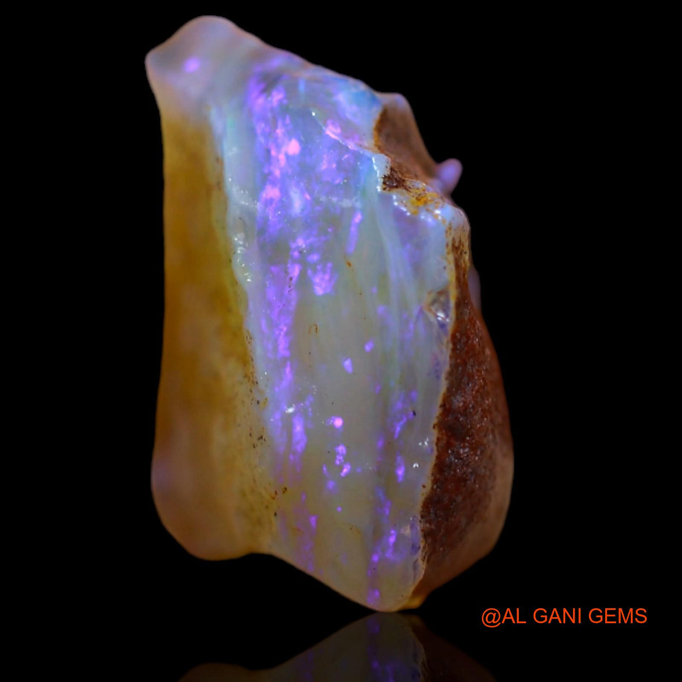 9.85 Cts Natural Australian Fire Opal Loose Gemstone Fancy Rough 17x13x8 mm RB-89