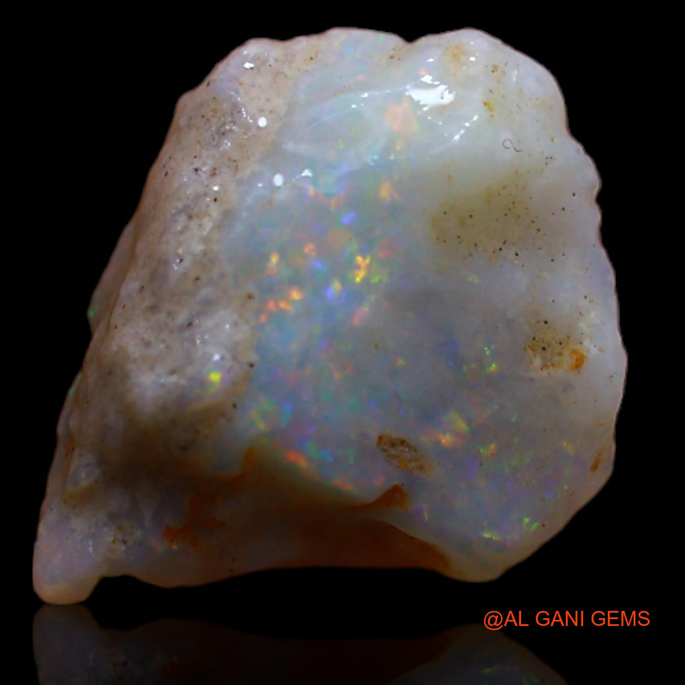 3.30 Cts Unheated Australian Fire Opal Loose Gemstone Fancy Rough Natural 11x11x5 mm RB-8
