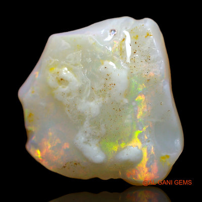 Natural Untreated Fire Opal Loose Gemstone Fancy Rough From Australia 5.00 Cts 16x14x3 mm RB-902