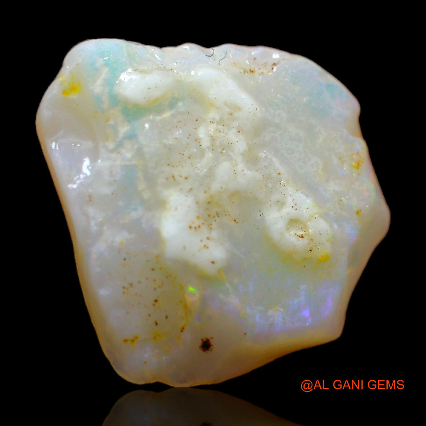 Natural Untreated Fire Opal Loose Gemstone Fancy Rough From Australia 5.00 Cts 16x14x3 mm RB-902