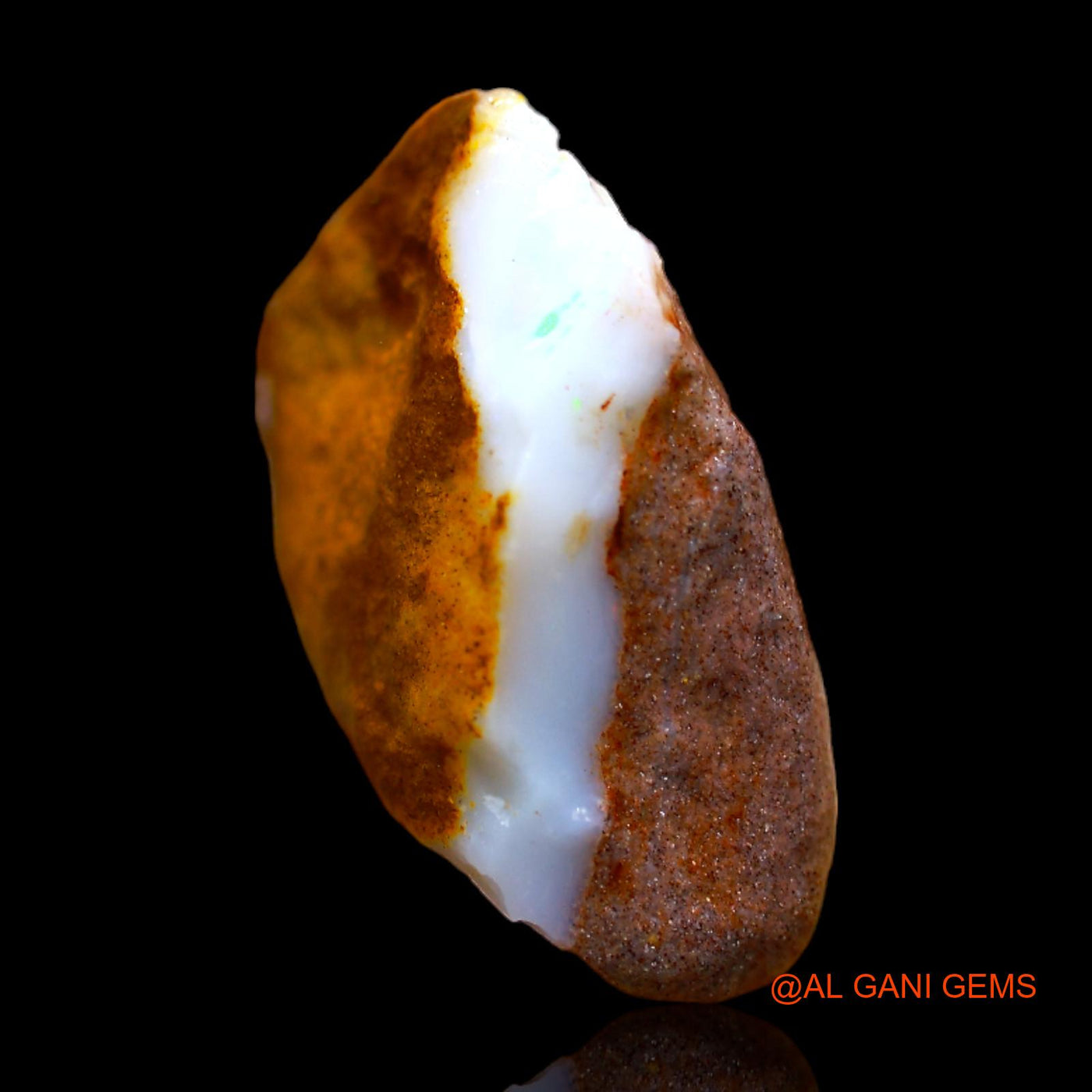 Natural Fire Opal Gemstone 6.00 Cts Loose Fancy Rough From Australia 19x12x7 mm RB-906