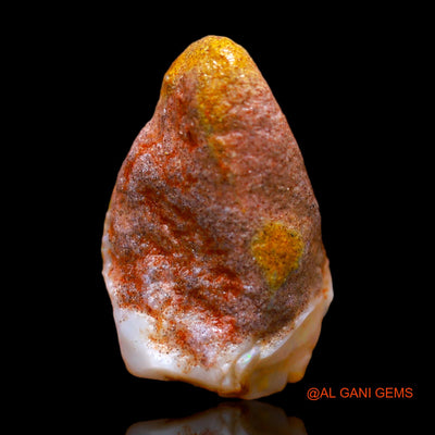 Natural Fire Opal Gemstone 6.00 Cts Loose Fancy Rough From Australia 19x12x7 mm RB-906