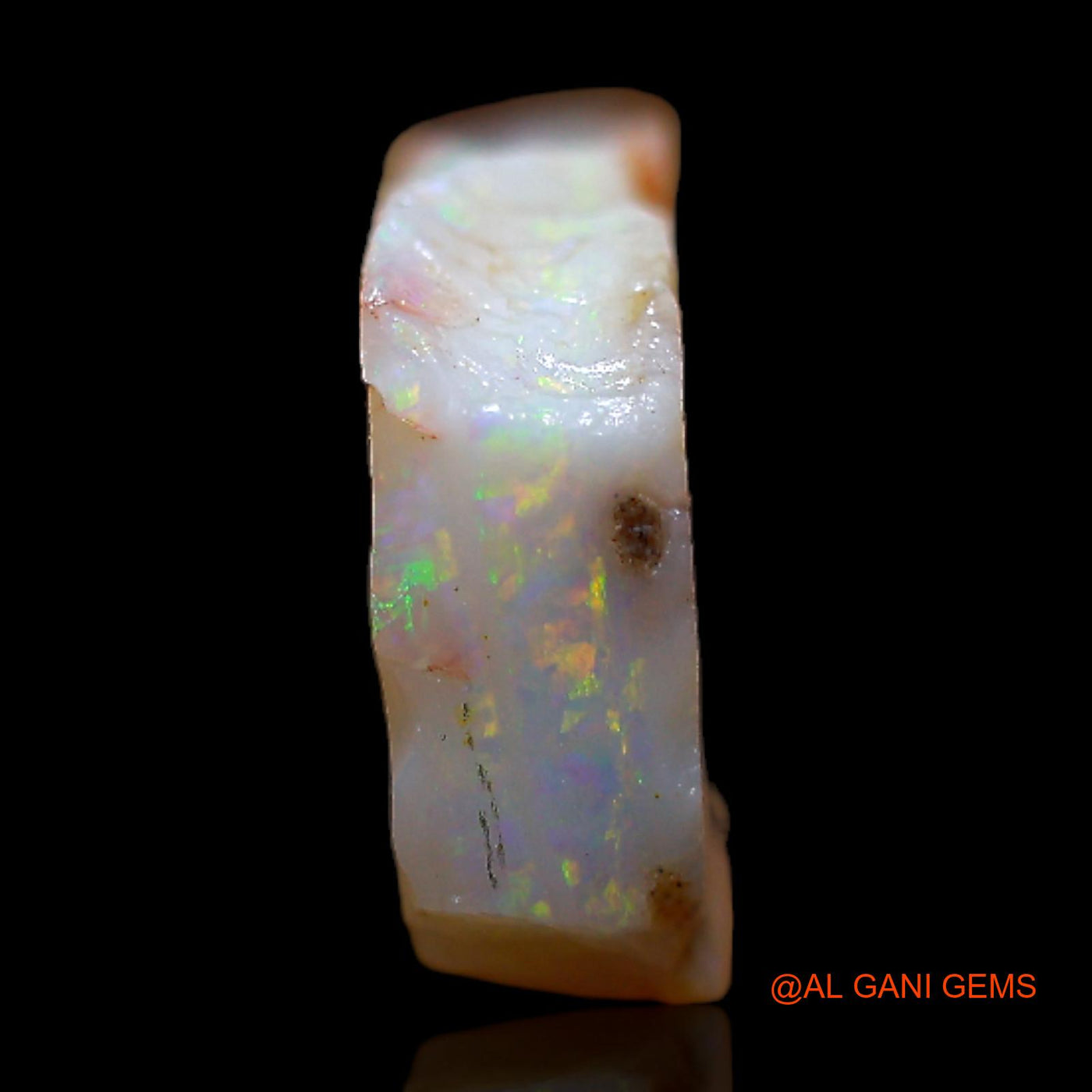 Natural Untreated Fire Opal Loose Gemstone Fancy Rough From Australia 6.00 Cts 16x11x4 mm RB-911