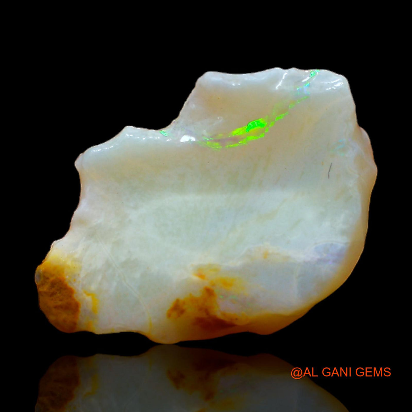 Natural Untreated Fire Opal Loose Gemstone Fancy Rough From Australia 4.00 Cts 17x13x4 mm RB-912