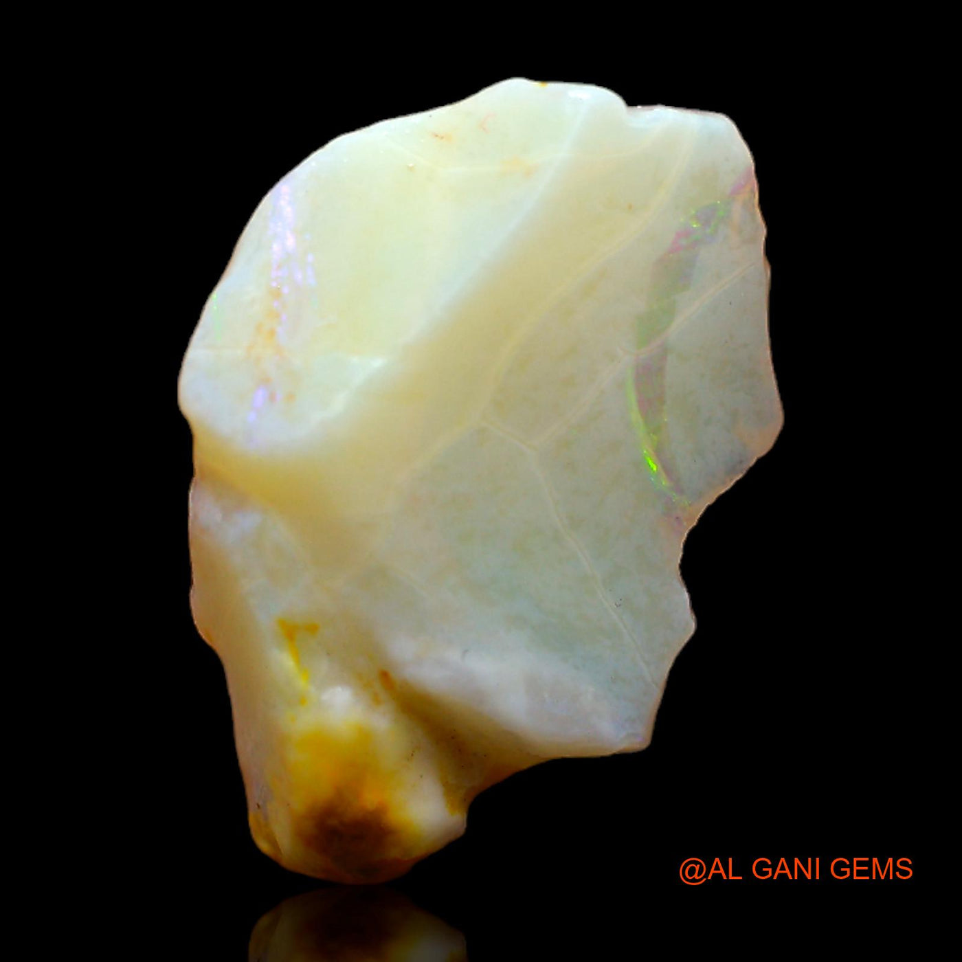 Natural Untreated Fire Opal Loose Gemstone Fancy Rough From Australia 4.00 Cts 17x13x4 mm RB-912