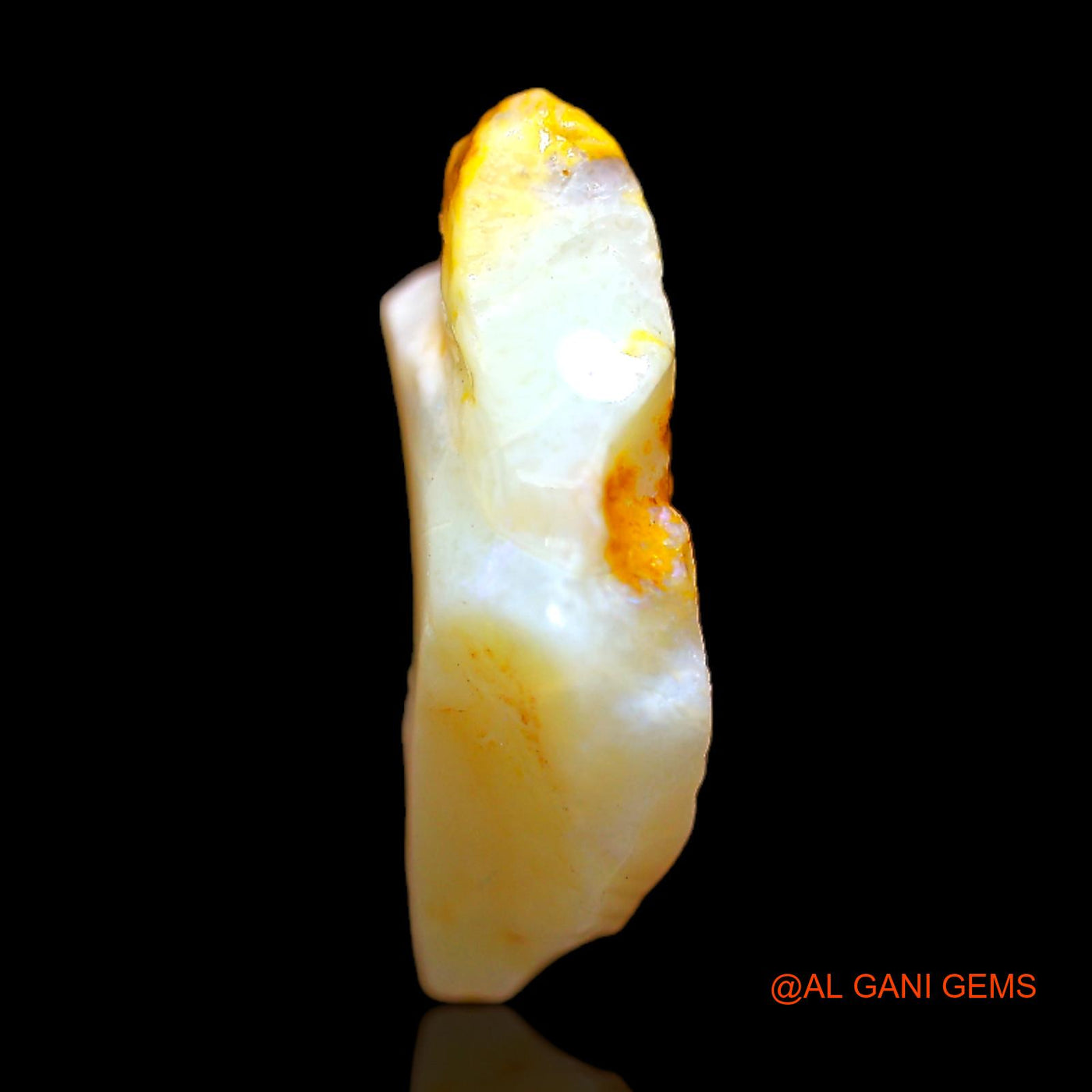 Natural Untreated Fire Opal Loose Gemstone Fancy Rough From Australia 4.00 Cts 17x13x4 mm RB-912