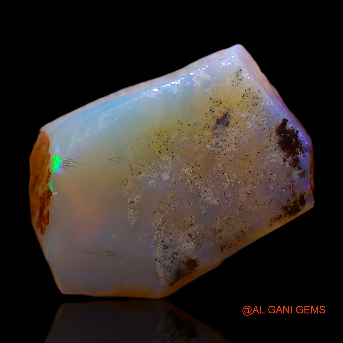 5.00 Cts Natural Australian Fire Opal Fancy Rough Loose Gemstone For Jewelry 16x11x4 mm RB-918