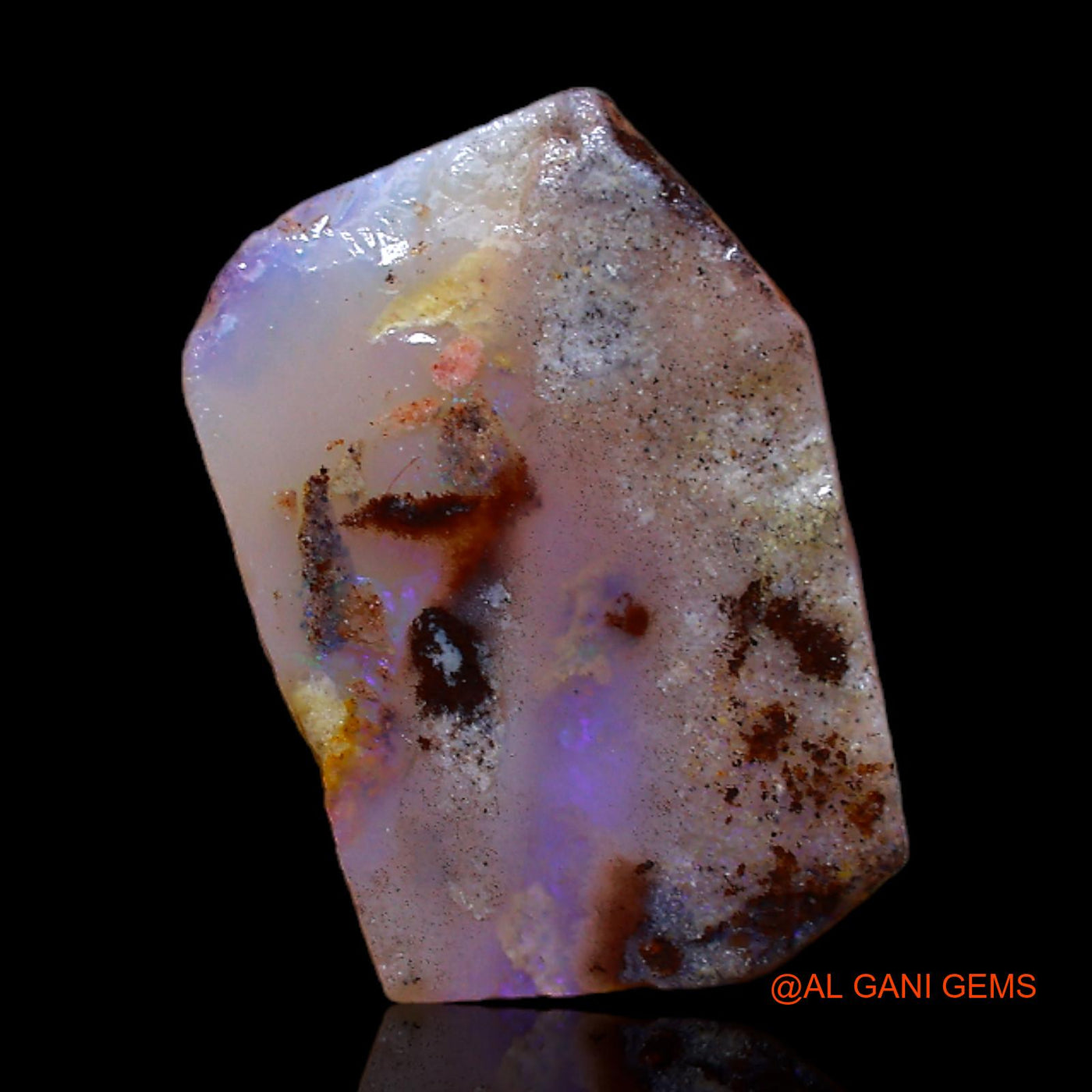 5.00 Cts Natural Australian Fire Opal Fancy Rough Loose Gemstone For Jewelry 16x11x4 mm RB-918
