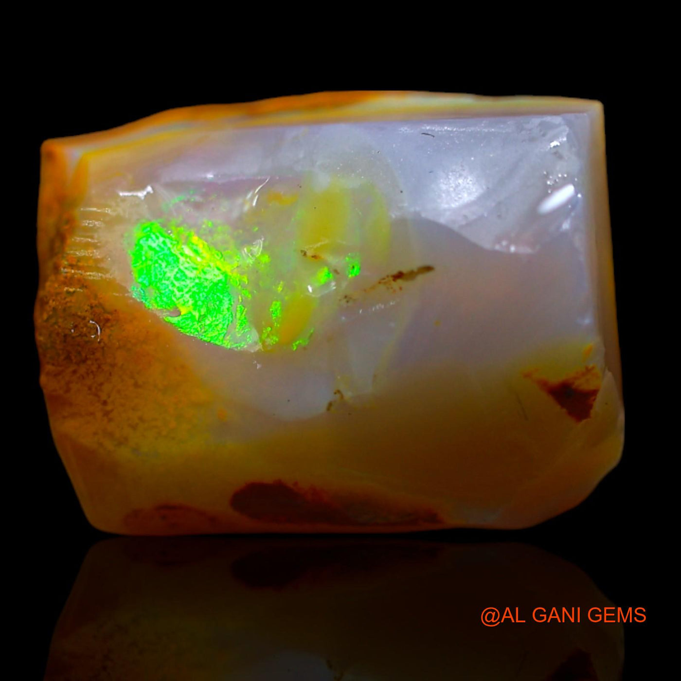 8.50 Cts Natural Australian Fire Opal Fancy Rough Loose Gemstone For Jewelry 15x11x7 mm RB-91