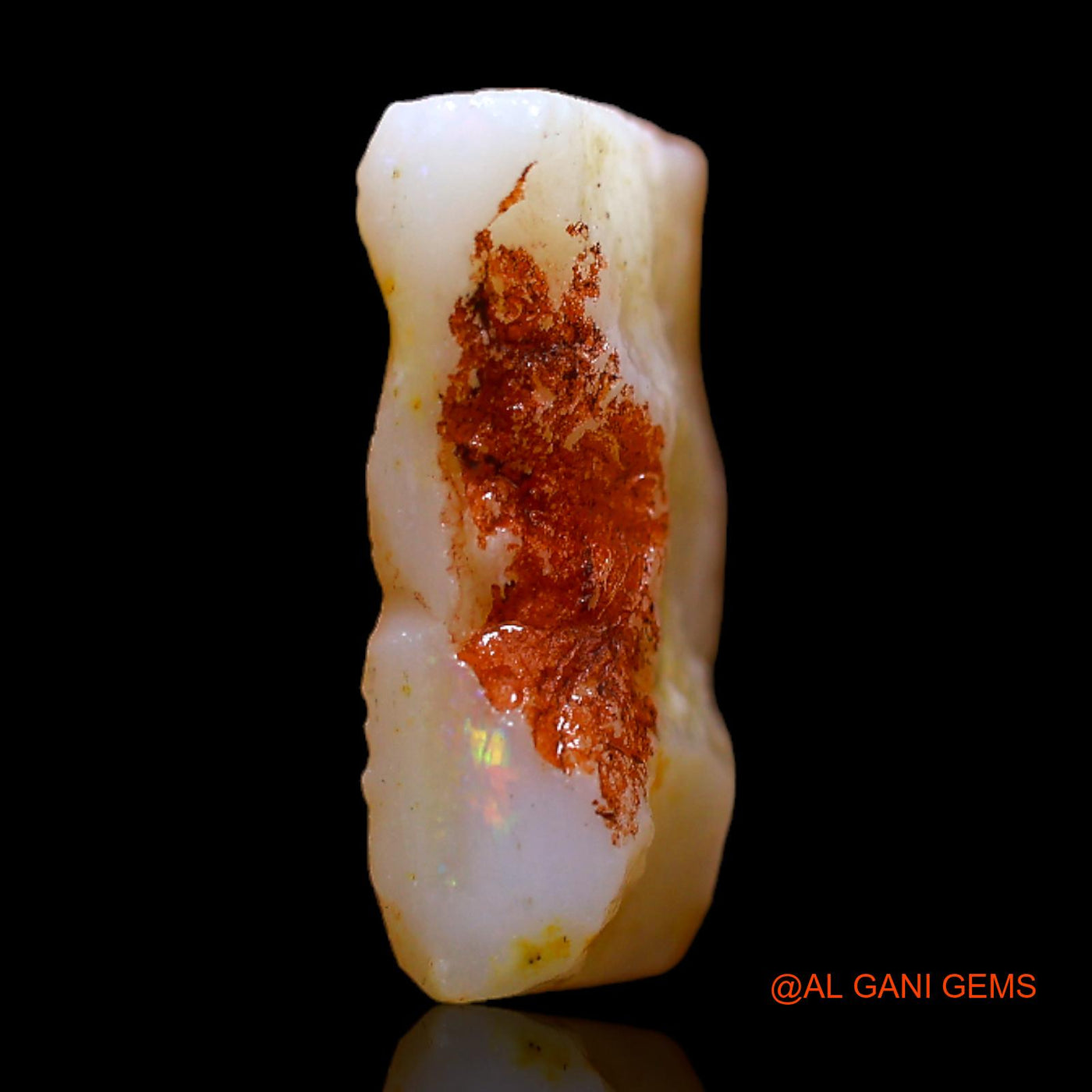 Natural Untreated Fire Opal Loose Gemstone Fancy Rough From Australia 5.00 Cts 14x10x4 mm RB-922
