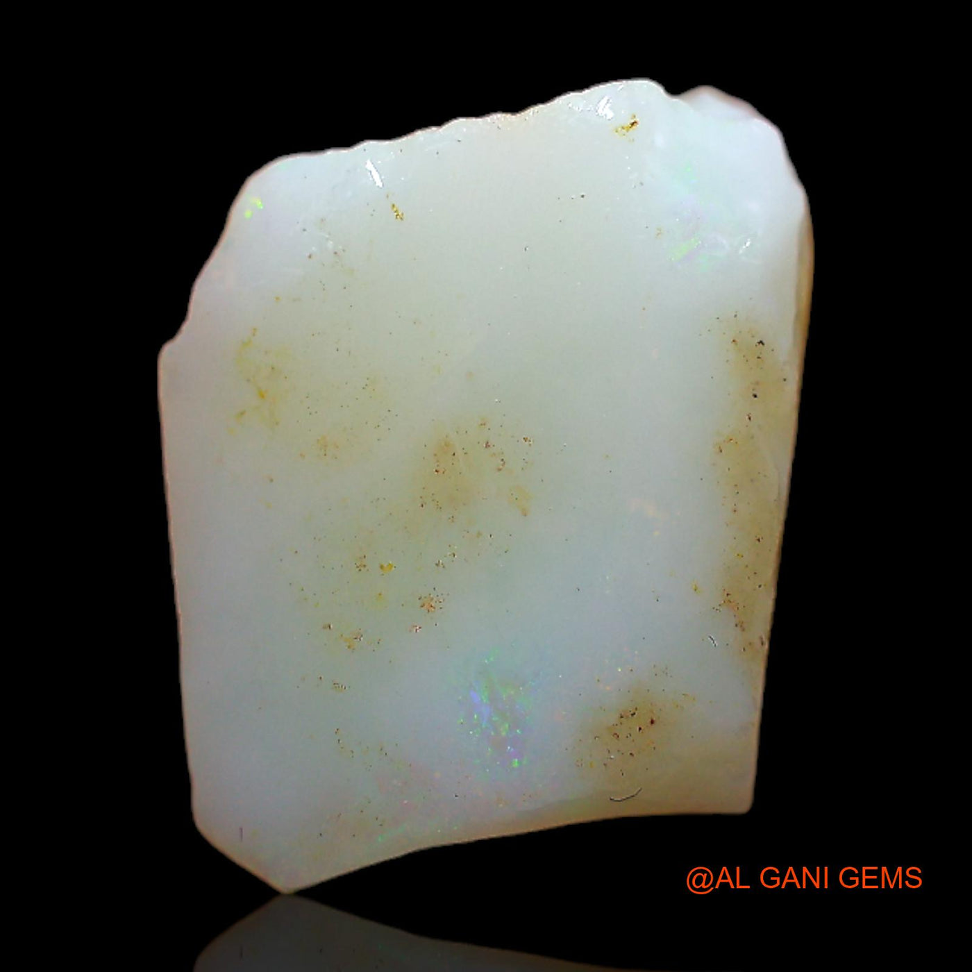 Natural Untreated Fire Opal Loose Gemstone Fancy Rough From Australia 8.00 Cts 12x10x7 mm RB-924