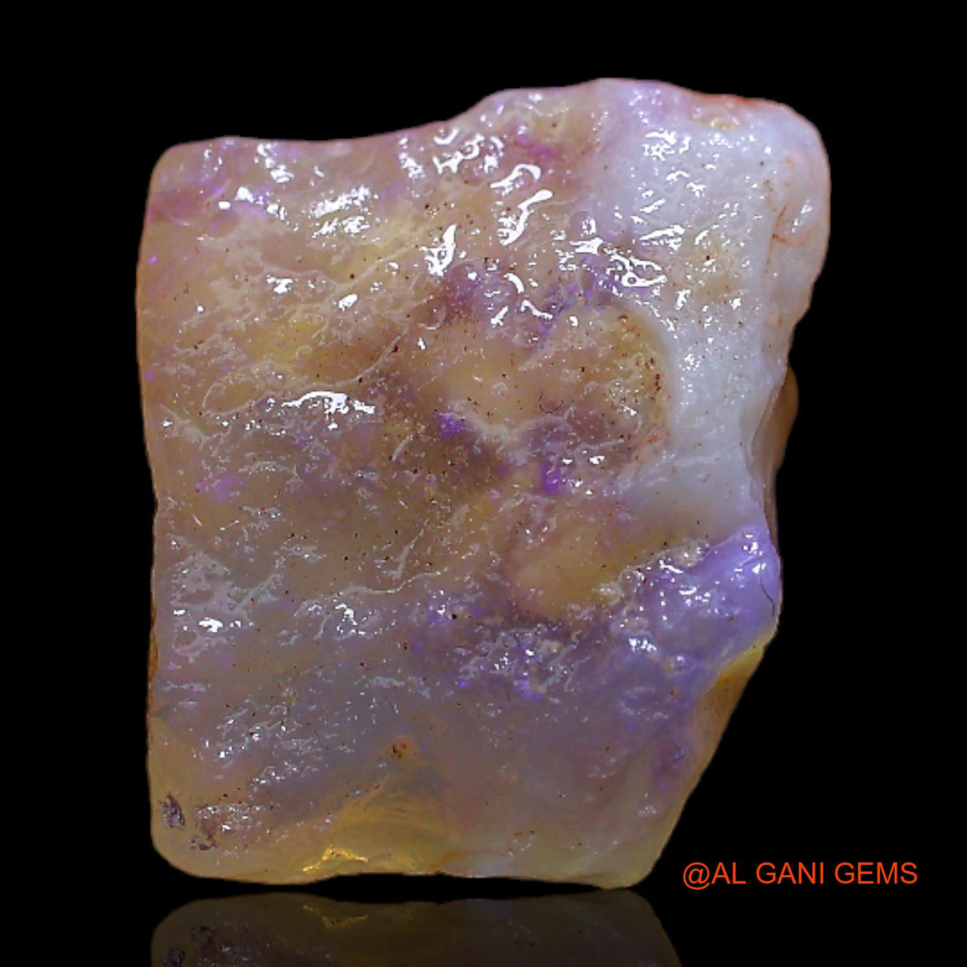 Natural Untreated Fire Opal Loose Gemstone Fancy Rough From Australia 4.00 Cts 13x11x5 mm RB-938