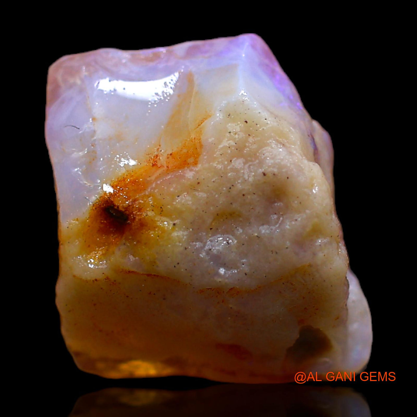 Natural Untreated Fire Opal Loose Gemstone Fancy Rough From Australia 4.00 Cts 13x11x5 mm RB-938