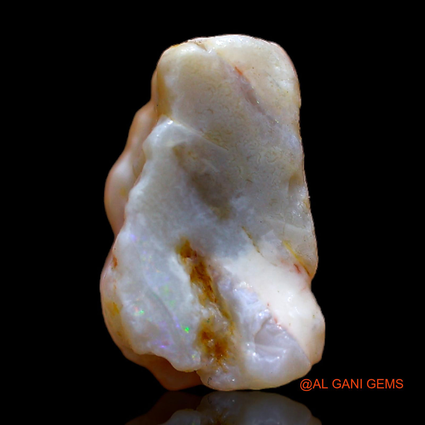 Natural Untreated Fire Opal Loose Gemstone Fancy Rough From Australia 6.00 Cts 12x12x7 mm RB-939