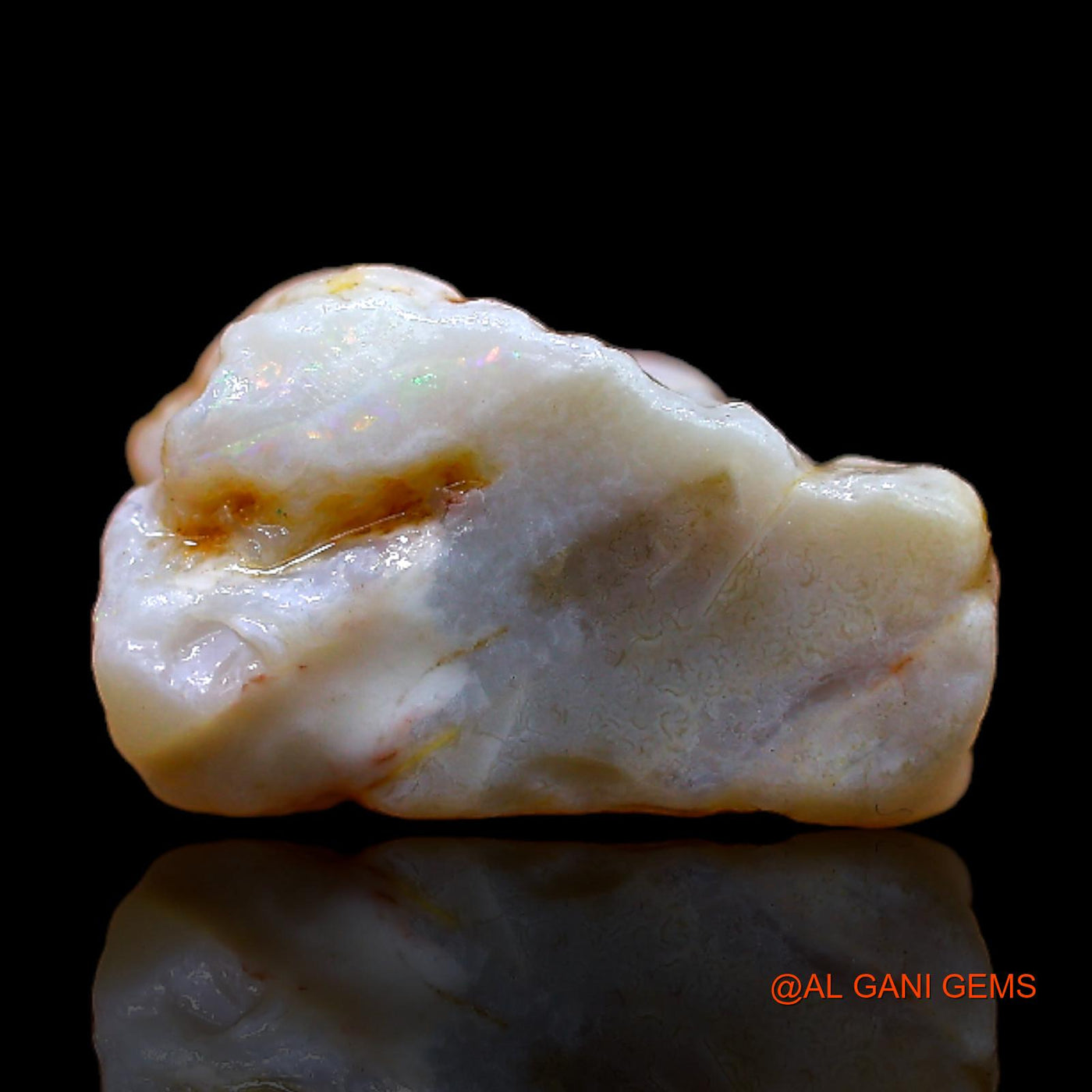 Natural Untreated Fire Opal Loose Gemstone Fancy Rough From Australia 6.00 Cts 12x12x7 mm RB-939