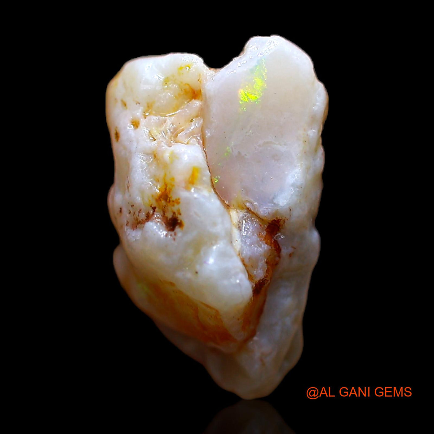 Natural Untreated Fire Opal Loose Gemstone Fancy Rough From Australia 6.00 Cts 12x12x7 mm RB-939
