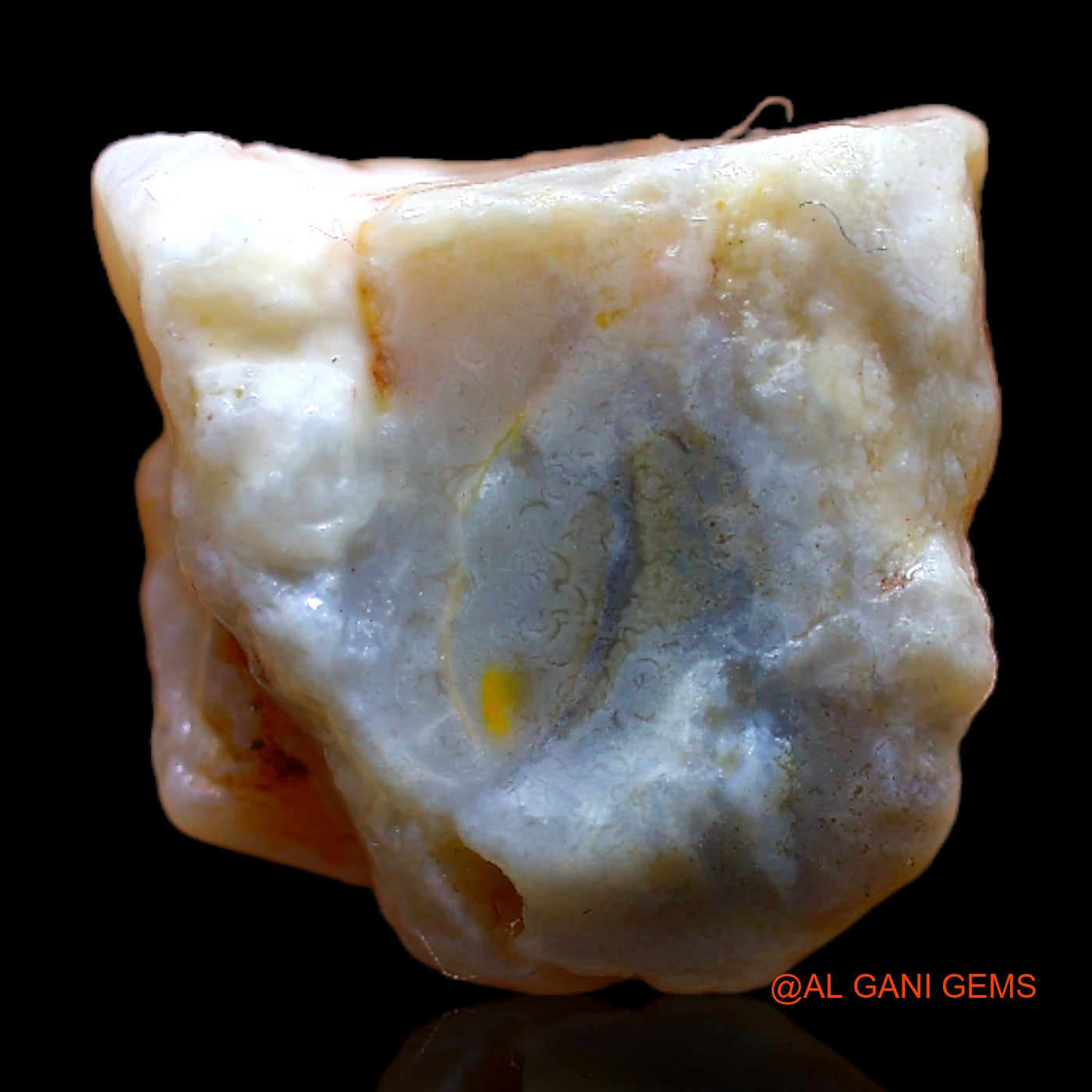 Natural Untreated Fire Opal Loose Gemstone Fancy Rough From Australia 6.00 Cts 12x12x7 mm RB-939
