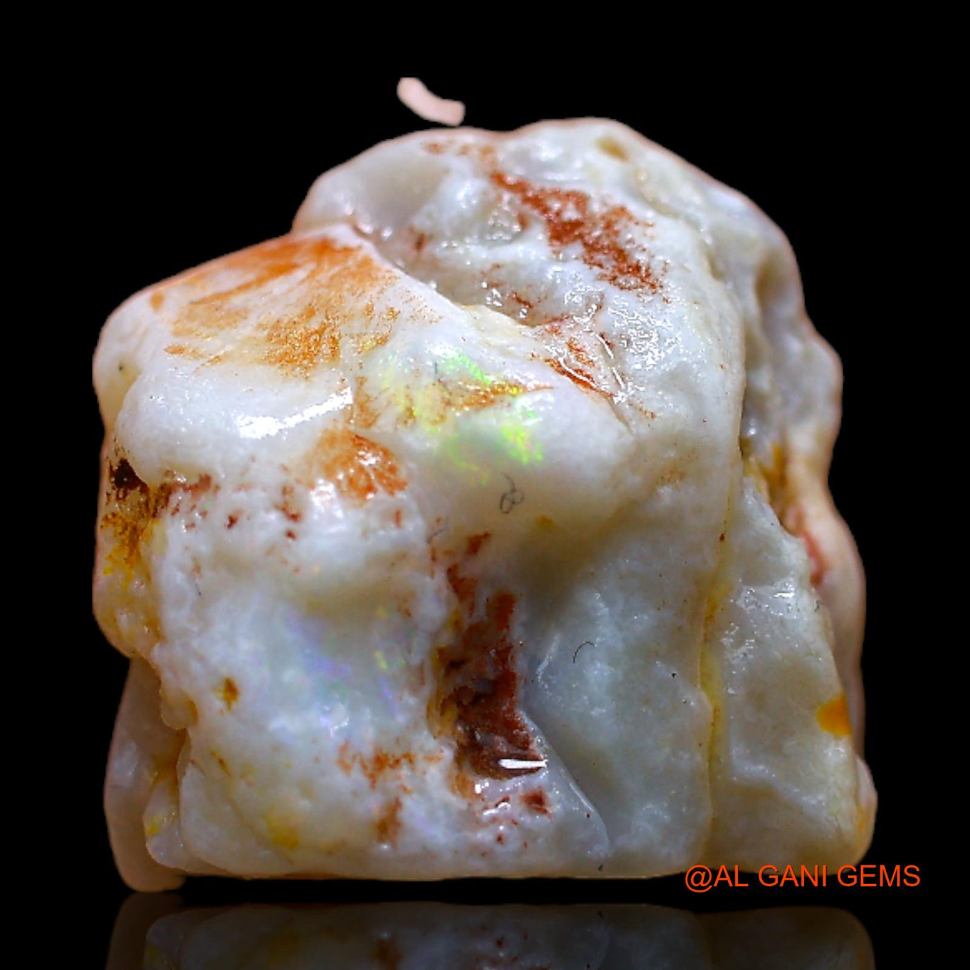 Natural Untreated Fire Opal Loose Gemstone Fancy Rough From Australia 6.00 Cts 12x12x7 mm RB-939