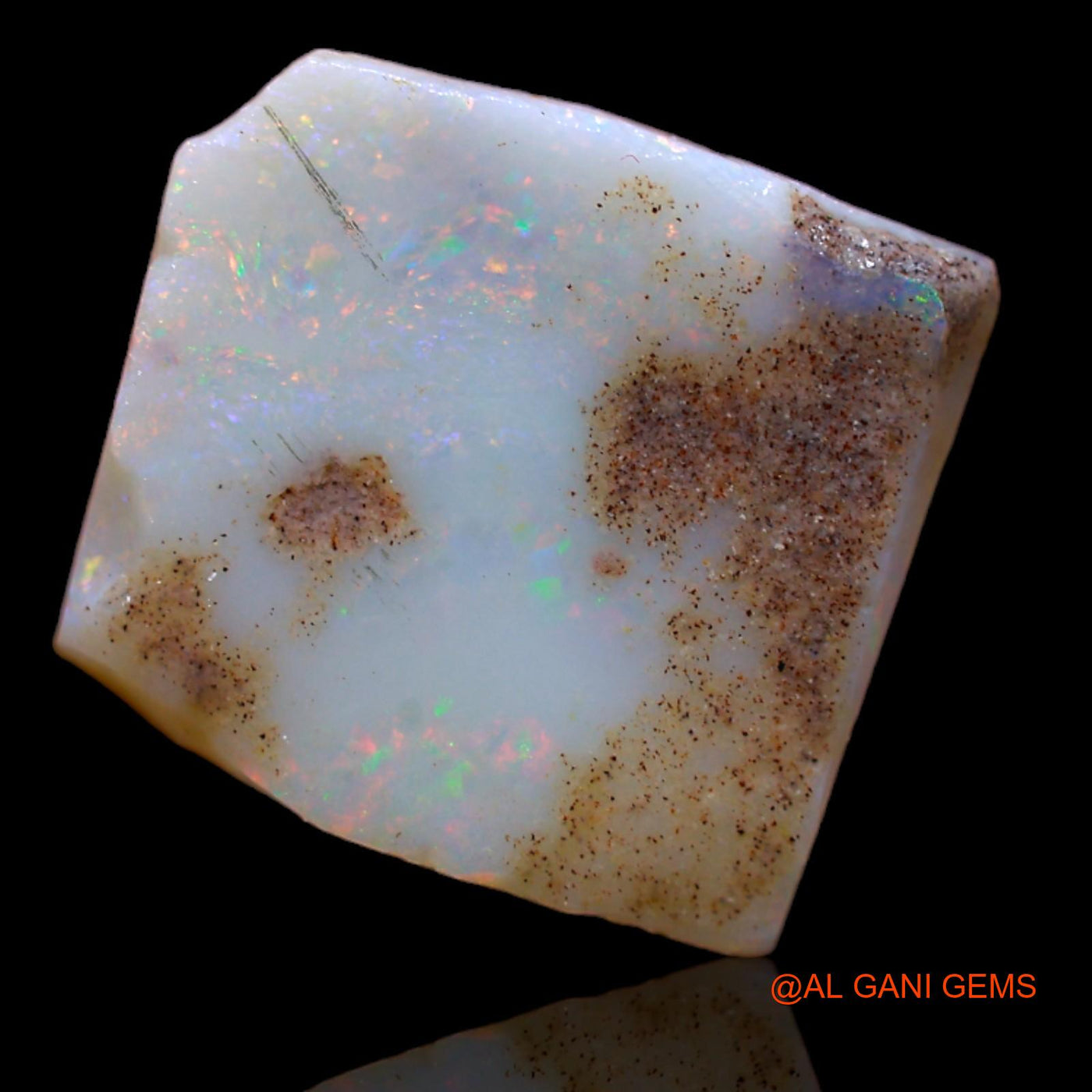7.90 Cts Natural Australian Fire Opal Loose Gemstone Fancy Rough 16x15x4 mm RB-93