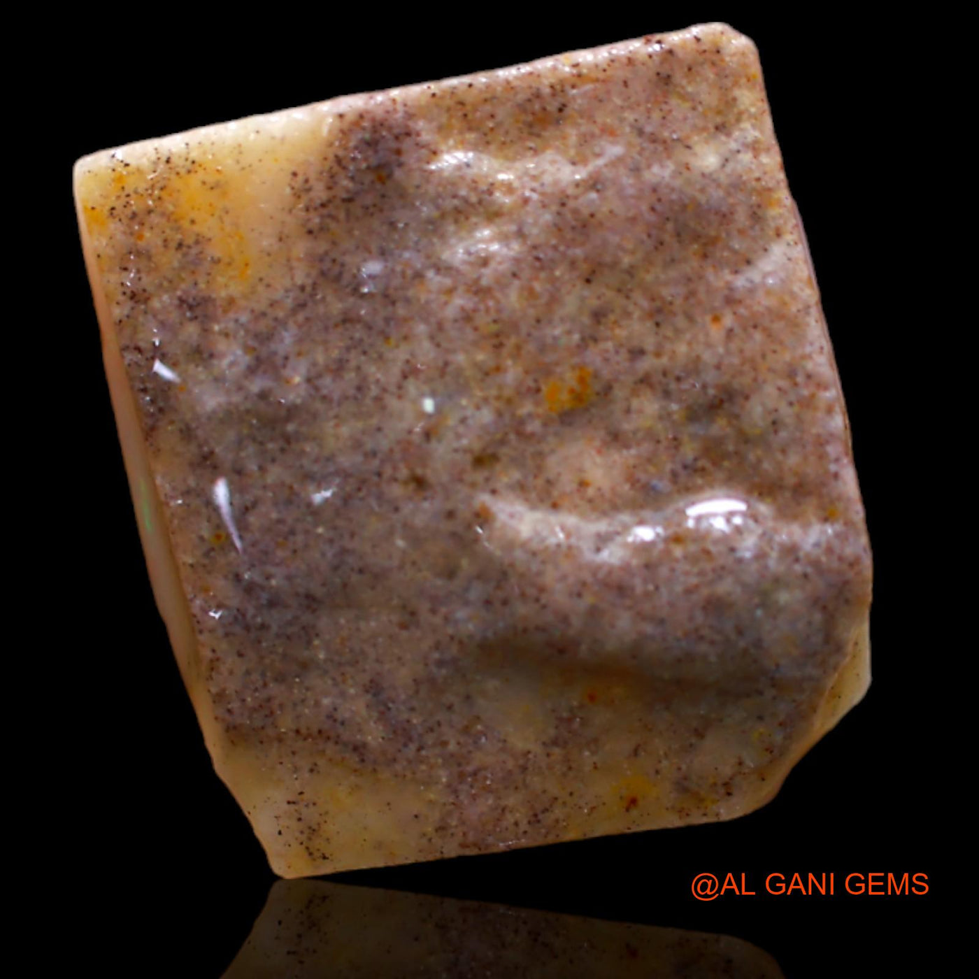 7.90 Cts Natural Australian Fire Opal Loose Gemstone Fancy Rough 16x15x4 mm RB-93
