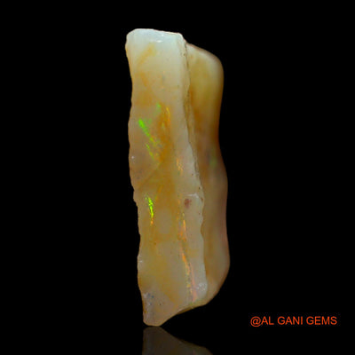 Natural Untreated Fire Opal Loose Gemstone Fancy Rough From Australia 4.00 Cts 14x14x3 mm RB-941